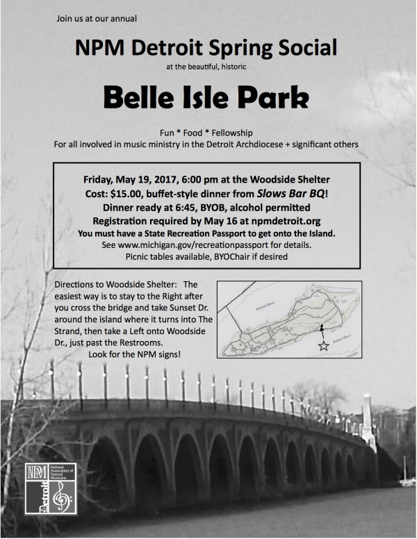 Belle Isle Spring Social flier PDF 3